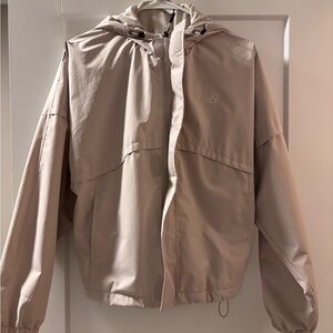 NEW BALANCE Light Tan Windbreaker Jacket